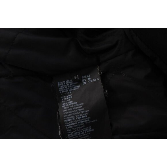 Prada Milano Women's 44 Black Double-Breasted Polyester Trench Coat Mid Length - Picture 11 of 13